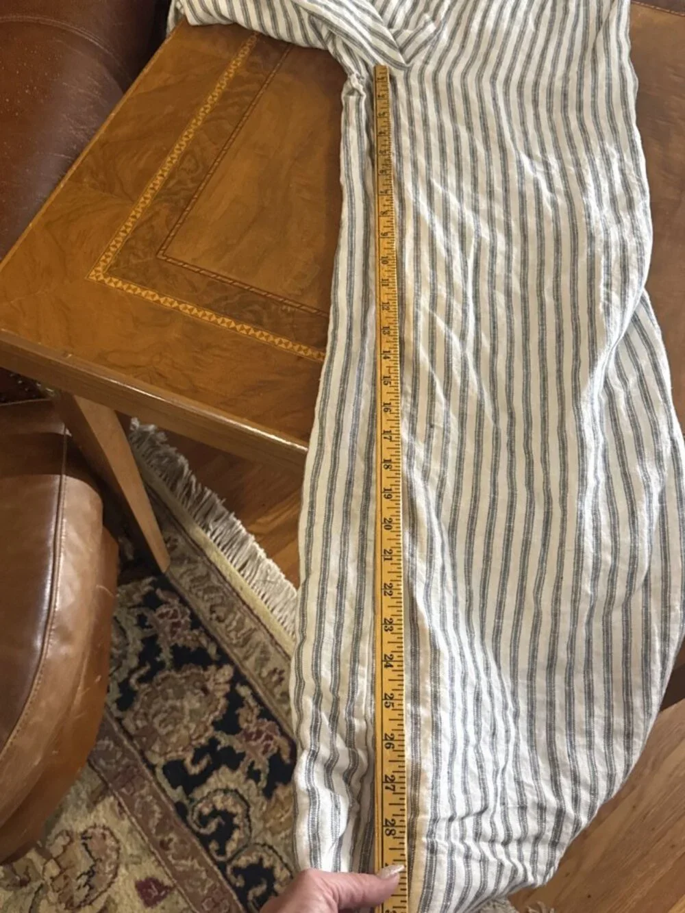 Reformation  Autumn Linen Jumpsuit Vineyard Stripes  Open Back Size 4 Lined